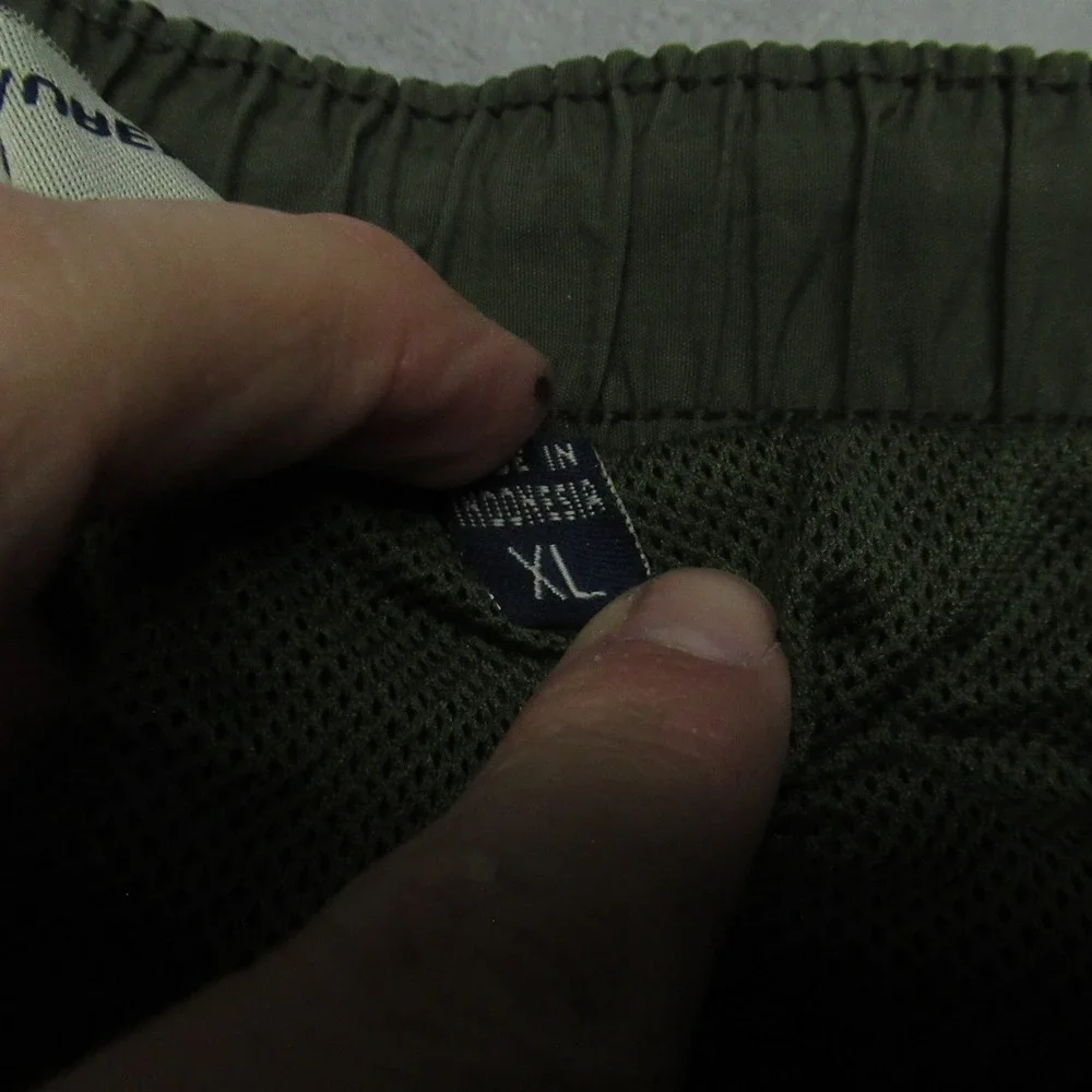 Polo Sports Pants Mens XL Black Elastic Waist Lightweight Streetwear‎ Rain 32x32